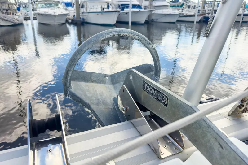 Sweet Sweet Life Yacht Photos Pics Anchor on Lagoon 42 catamaran, 2020 model, docked at marina with boats.