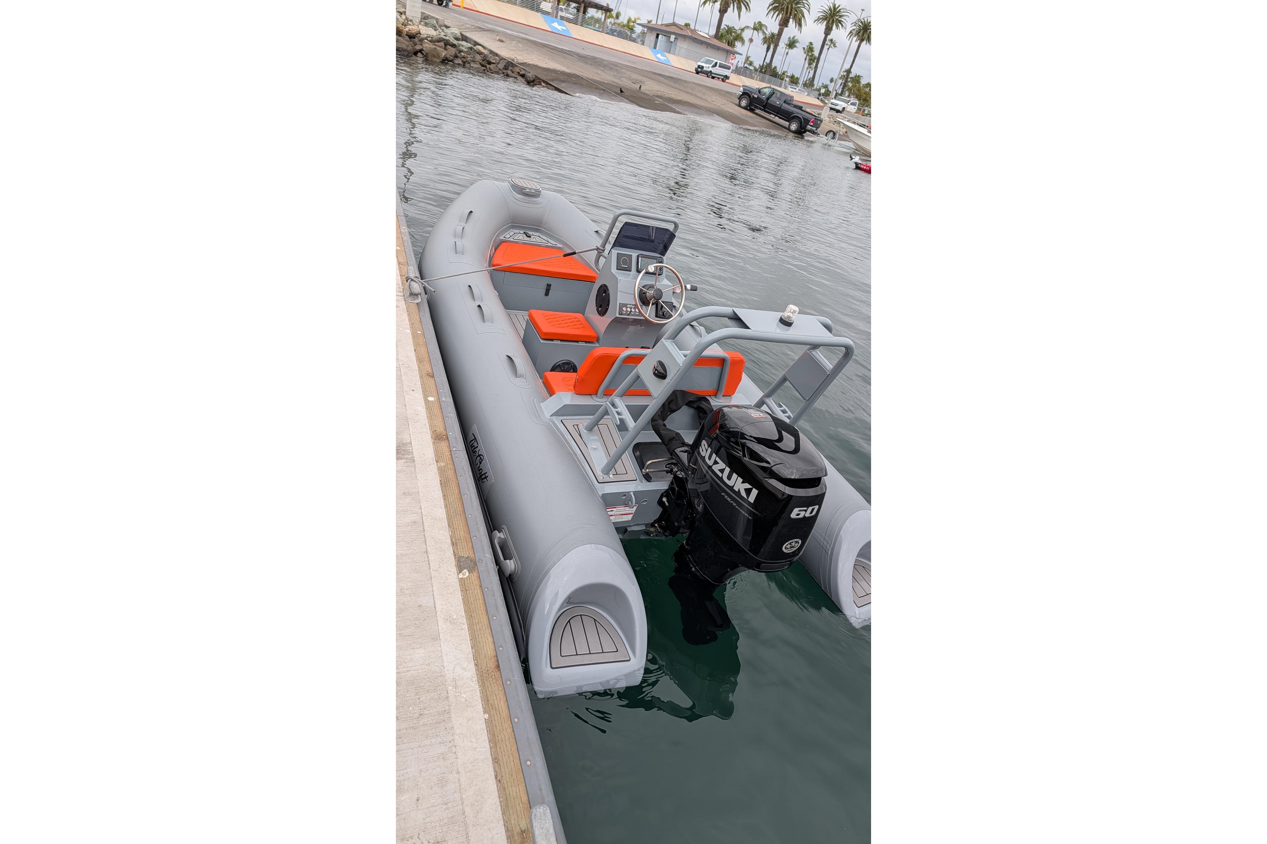 Tide Craft Custom Grey and Orange Catalina 13