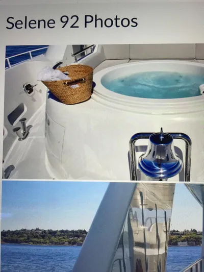  Yacht Photos Pics Selene 92 Explorer 2026 yacht with jacuzzi and ocean view.