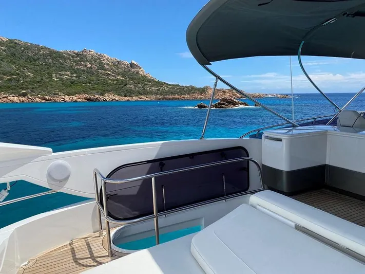 Panamera Yacht Photos Pics Luxury Princess F62 yacht deck with stunning ocean view, 2020 model.