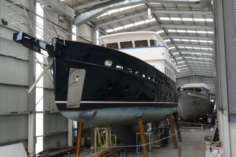 Svetlana (as Is) Yacht Photos Pics Luxury yacht AvA Yachts Svetlana 2027 in shipyard under construction.