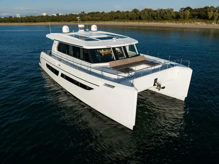 53s Iliad 2026 Yacht Photos Pics Luxury ILIAD 53S yacht cruising on calm waters, 2026 model.