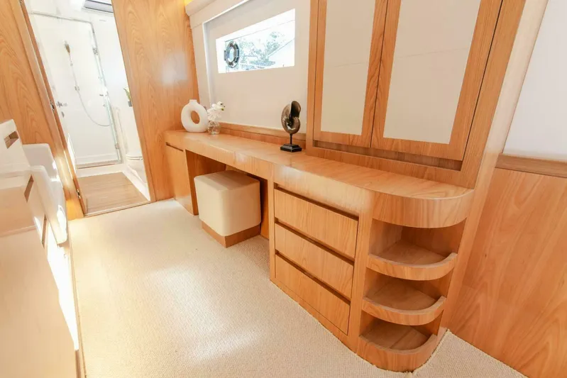 53s Iliad 2026 Yacht Photos Pics Luxurious ILIAD 53S yacht interior with elegant wood finish and modern furnishings, 2026 model.