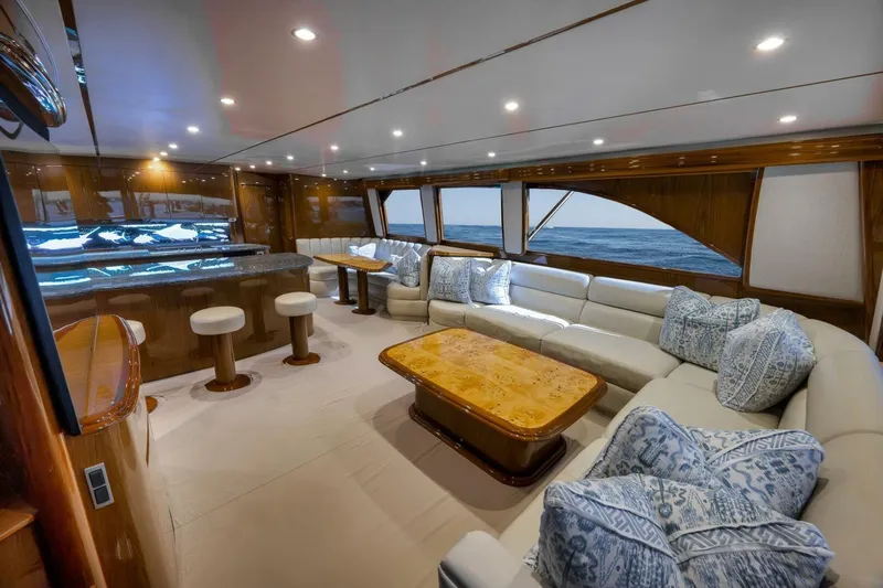  Yacht Photos Pics 2011 Viking 76 Enclosed Bridge- TEUSEAS- Salon