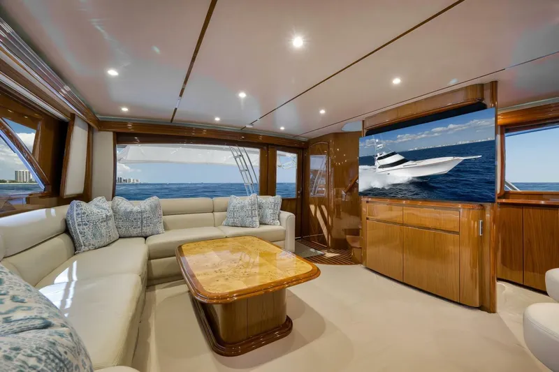  Yacht Photos Pics 2011 Viking 76 Enclosed Bridge- TEUSEAS- Salon