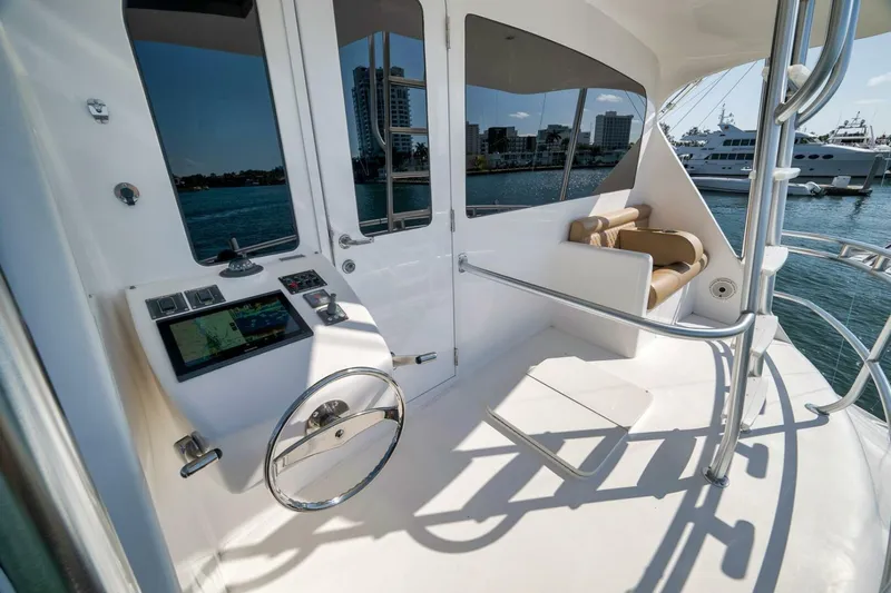  Yacht Photos Pics 2011 Viking 76 Enclosed Bridge- TEUSEAS- Flybridge Mezzanine