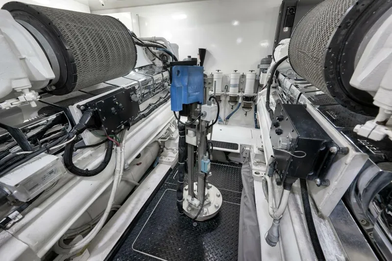  Yacht Photos Pics 2011 Viking 76 Enclosed Bridge- TEUSEAS- Engine Room