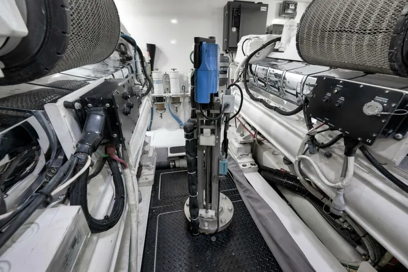  Yacht Photos Pics 2011 Viking 76 Enclosed Bridge- TEUSEAS- Engine Room
