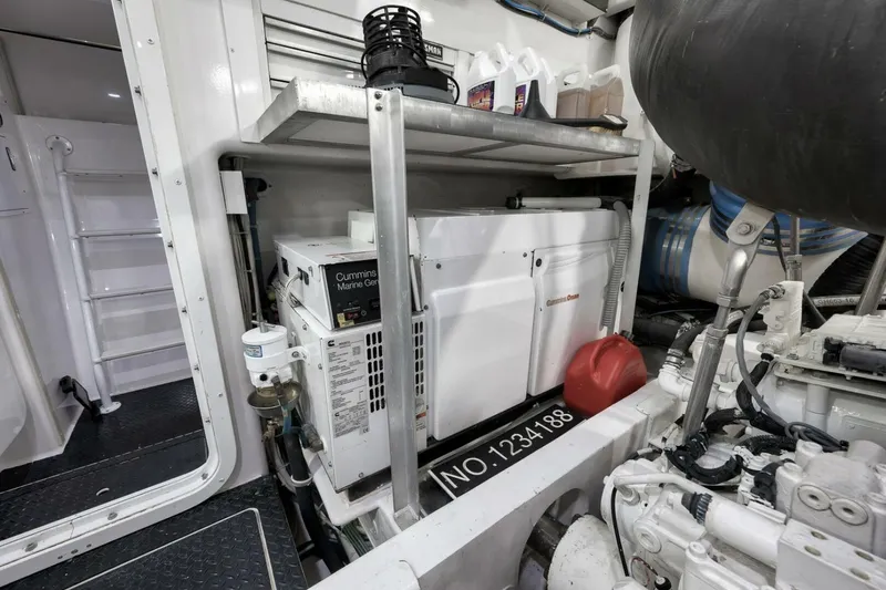  Yacht Photos Pics 2011 Viking 76 Enclosed Bridge- TEUSEAS- Engine Room