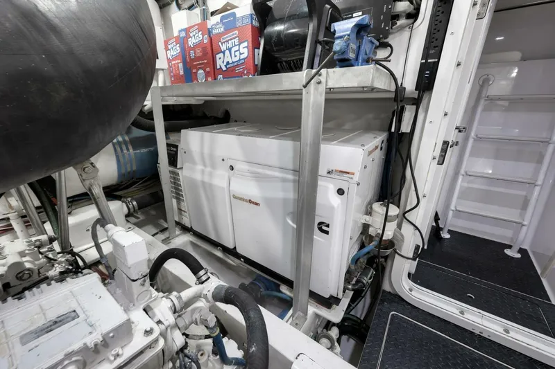  Yacht Photos Pics 2011 Viking 76 Enclosed Bridge- TEUSEAS- Engine Room