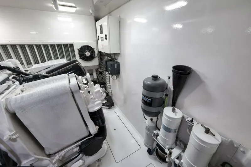  Yacht Photos Pics 2011 Viking 76 Enclosed Bridge- TEUSEAS- Engine Room