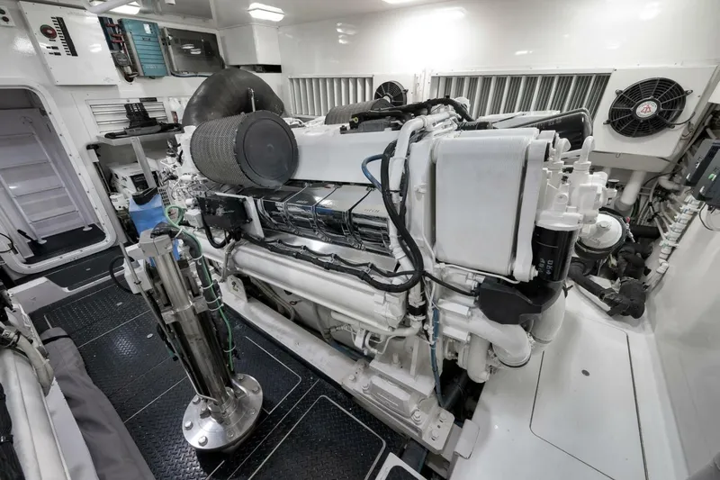  Yacht Photos Pics 2011 Viking 76 Enclosed Bridge- TEUSEAS- Engine Room