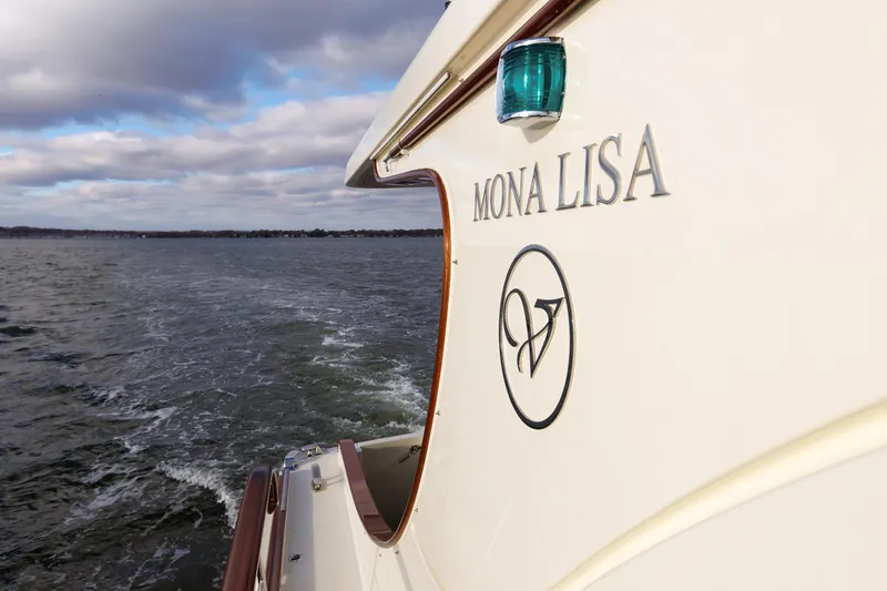 Mona Lisa Yacht Photos Pics 2025 Vicem 58 Classic yacht "Mona Lisa" cruising on open water.