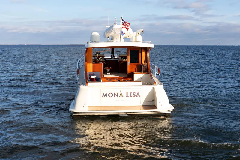 Mona Lisa Yacht Photos Pics 2025 Vicem 58 Classic yacht "Mona Lisa" cruising on open water.