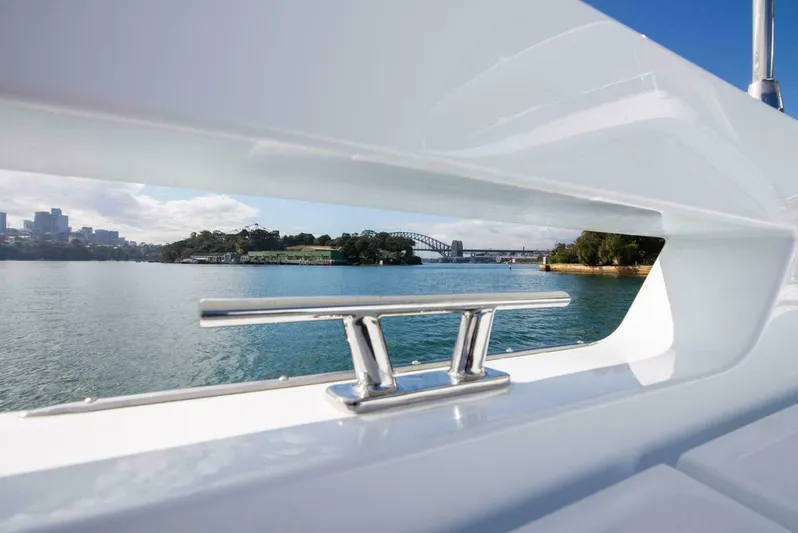 53f Iliad 2025 Yacht Photos Pics Modern ILIAD 53F yacht detail with scenic harbor view, 2026 model.