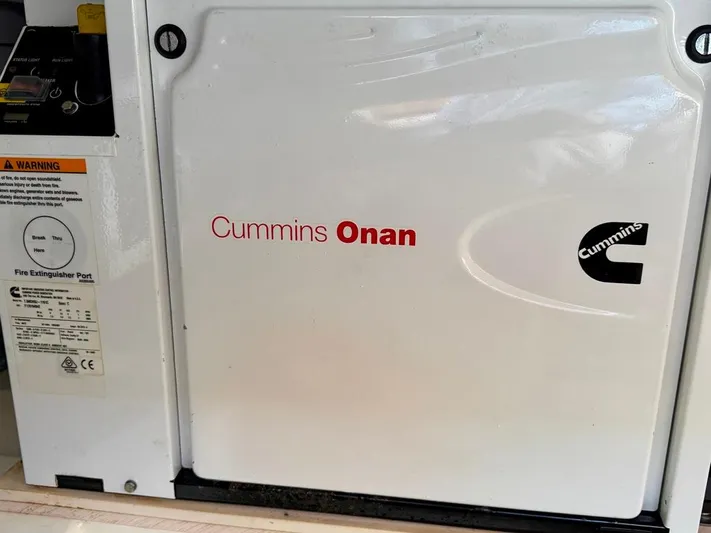 Linda Lou Yacht Photos Pics Cummins Onan generator panel on a 2018 Legacy 36 vehicle.