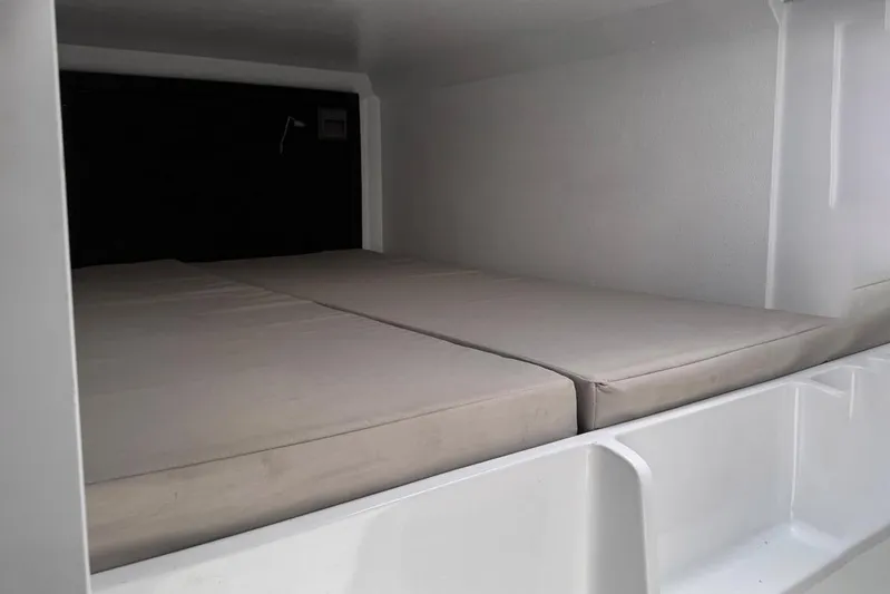 Pilar X Yacht Photos Pics Interior of Leeuwin 55, 2024, featuring sleeping area.