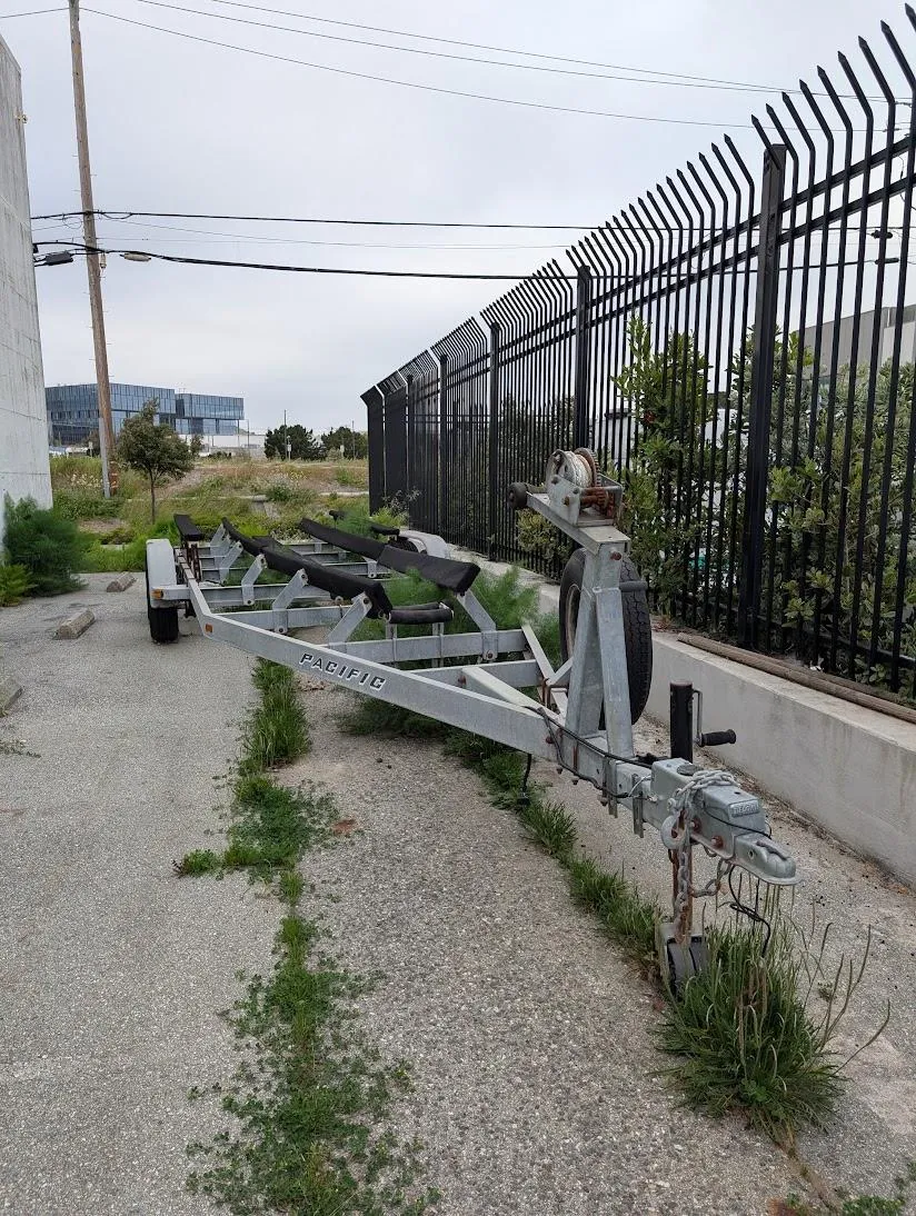 Two axel galvanized trailer