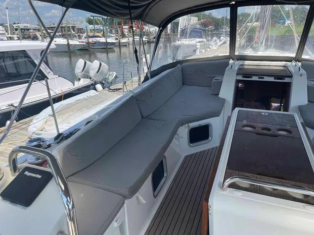 Second Wind Yacht Photos Pics 2017 Jeanneau Yachts 54 - Cockpit cushions