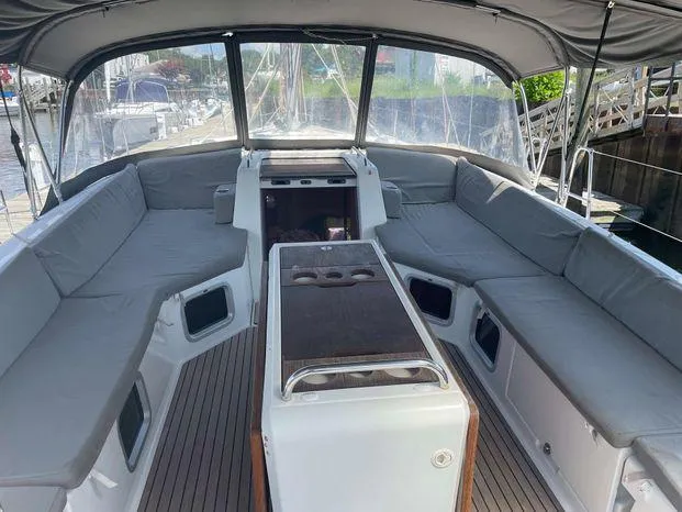 Second Wind Yacht Photos Pics 2017 Jeanneau Yachts 54 - Cocpit cushions