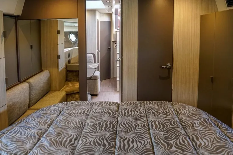  Yacht Photos Pics Luxurious interior of 2022 Cranchi M44HT yacht with modern furnishings and elegant design.