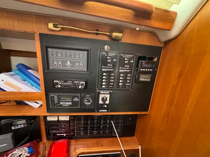 Ayewash Yacht Photos Pics Electrical Panel at Nav Desk
