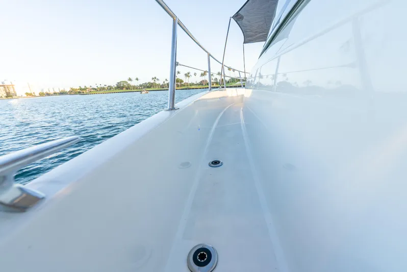  Yacht Photos Pics 2022 Jeanneau Leader 12.5 WA boat deck with ocean view.