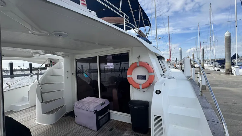 Dream Catcher Yacht Photos Pics Aft Cockpit Looking Forward