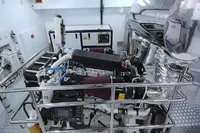 Engine room of 2014 Bilgin Custom 150 yacht, featuring advanced machinery and equipment.