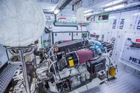 Engine room of 2014 Bilgin Custom 150 yacht, featuring advanced machinery and equipment.