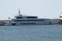 Luxurious 2014 Bilgin Custom 150 yacht docked at a marina.