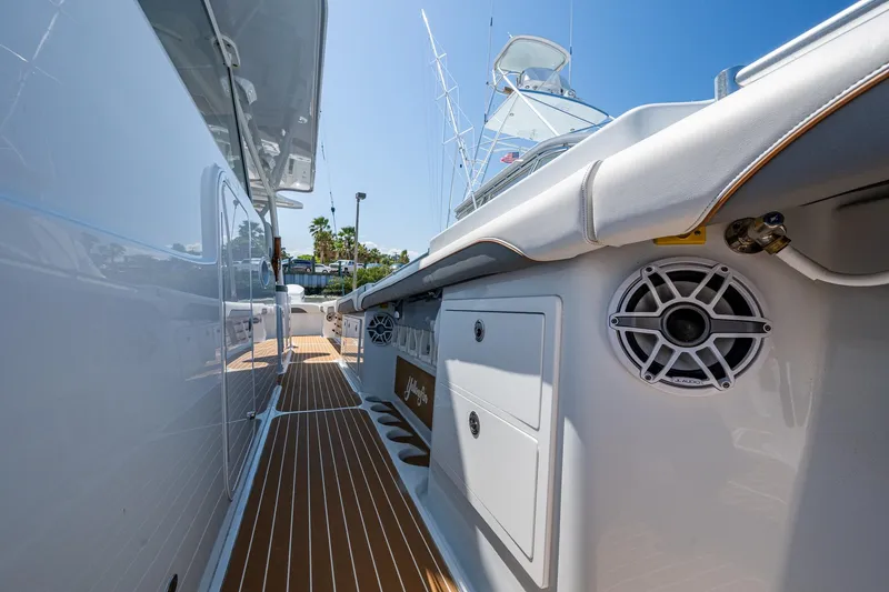  Yacht Photos Pics 2022 Yellowfin 54 Offshore boat deck with sleek design and modern features.