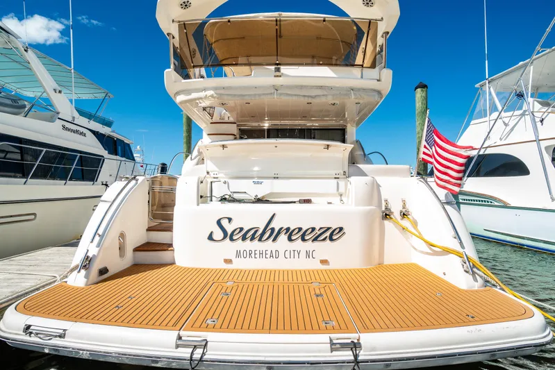 Seabreeze Yacht Photos Pics Princess 58 SEABREEZE - Transom & Swim Platform