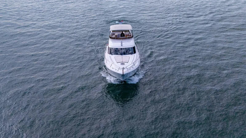 Seabreeze Yacht Photos Pics Princess 58 SEABREEZE - Bow Aerial Profile