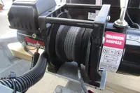 Winch system on a Robust LC1227, 2023 model, featuring Warrior Gospal2 label.