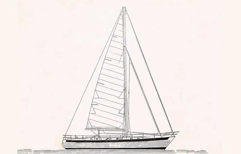 China Doll Yacht Photos Pics Profile - line drawing