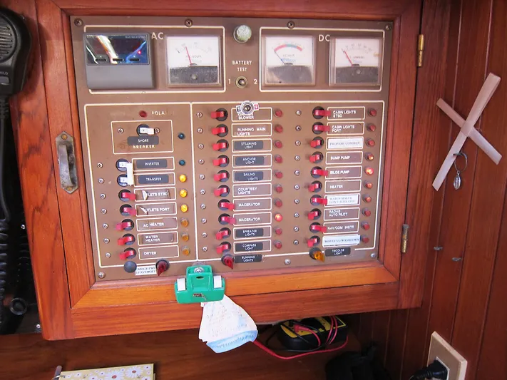 China Doll Yacht Photos Pics Nav. station breaker panel