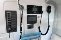 Control panel of a 2022 Dehler 30 sailboat with B&G navigation equipment.