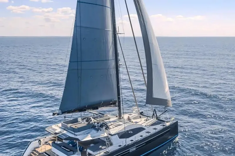  Yacht Photos Pics Luxury Privilege Signature 650 yacht sailing on open sea, 2027 model.