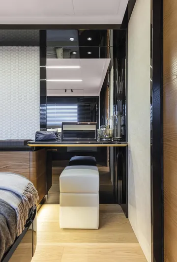 Absolute Navetta 64 Yacht Photos Pics Luxurious interior of 2025 Absolute Navetta 64 yacht, featuring modern design and elegant furnishings.