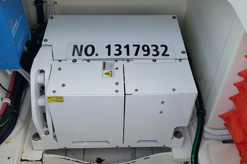 Pouge Life Yacht Photos Pics Electrical equipment in a 2021 Tiara Sport 38 LS boat, labeled "No. 1317932".