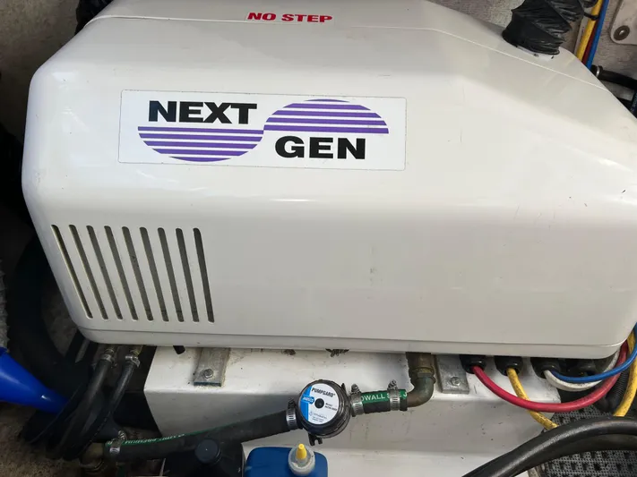 Idaho Red Yacht Photos Pics Next Gen generator in 2018 Great Harbour TT35 boat engine compartment.