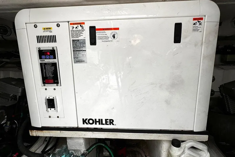  Yacht Photos Pics Kohler generator in 2014 Cruisers Yachts 45 Cantius engine room.