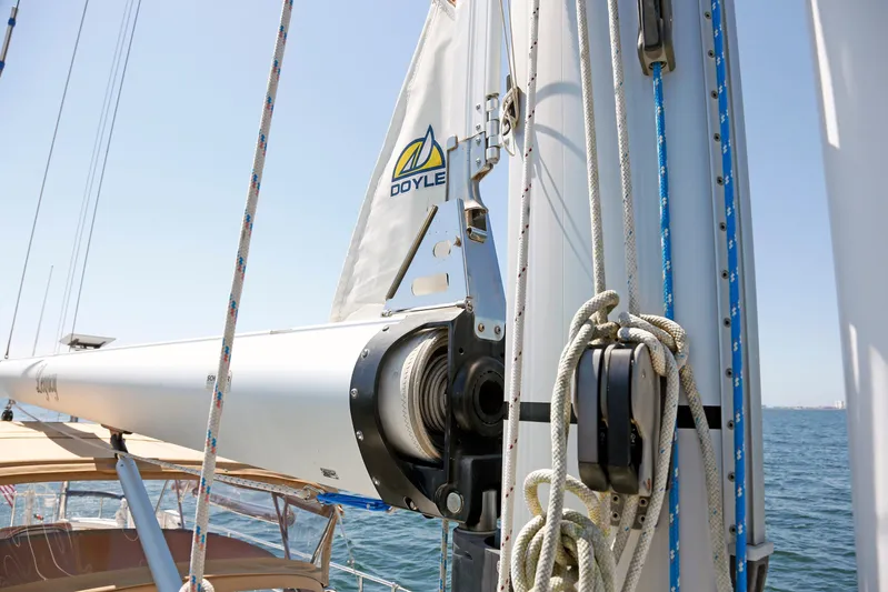 Legacy Yacht Photos Pics Sailboat mast and rigging on a 2012 Hylas 49CC, featuring Doyle sails.