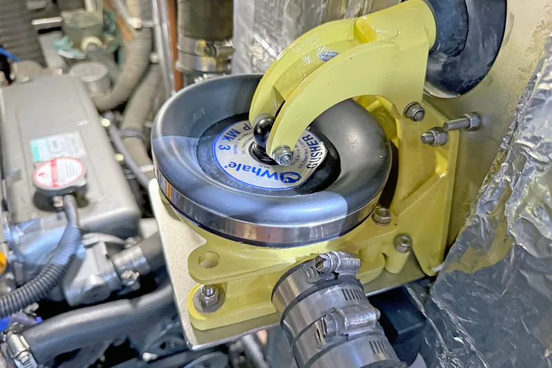 Legacy Yacht Photos Pics Engine component of a 2012 Hylas 49CC with Whale Gusher pump.