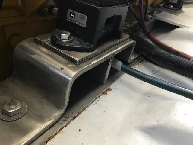 Hey Dad Yacht Photos Pics Engine mount detail on a 1999 Provincial 42 Fishing Boat.