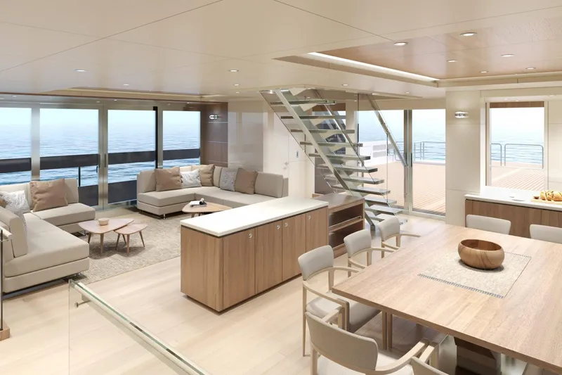  Yacht Photos Pics Luxurious interior of Silver Yachts Silver Adventure 29.5, year 2028.