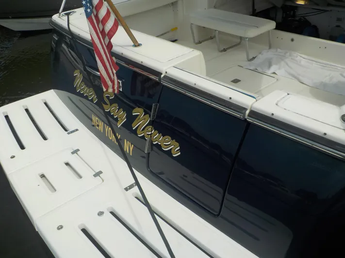 "never Say Never" Yacht Photos Pics Transom
