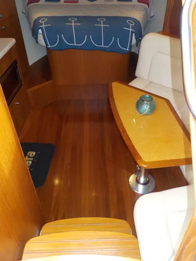 "never Say Never" Yacht Photos Pics Solid Teak cabin sole