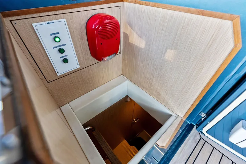 Momentum Yacht Photos Pics Control panel and hatch on 2024 Riva 76 PERSEO Super yacht.